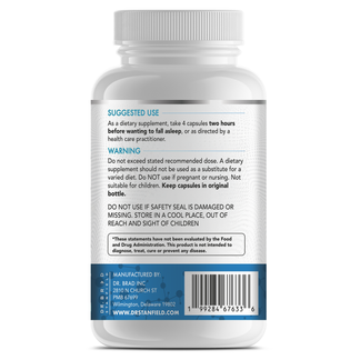 Melatonin 300mcg + Magnesium Glycinate 126mg + Glycine 2500mg – Dr Brad